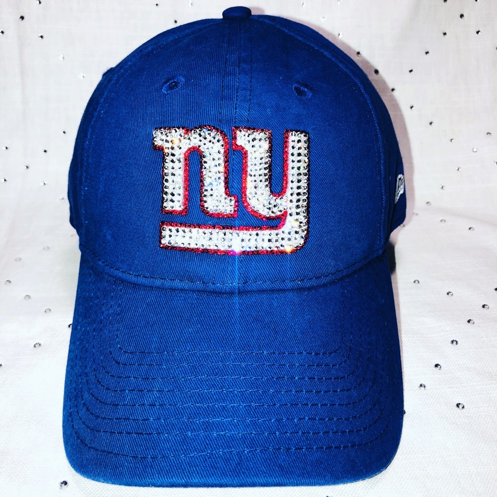 New NY Giants Bling Hat with Swarovski Crystal.